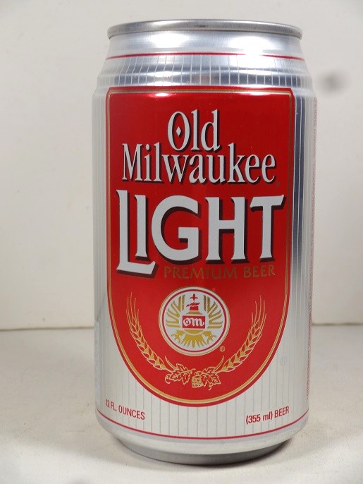 Old Milwaukee Light - red & silver w pinstripes - T/O